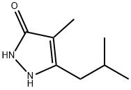 3H-Pyrazol-3-one,  1,2-dihydro-4-methyl-5-(2-methylpropyl)- 구조식 이미지