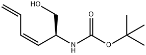 Carbamic acid, [1-(hydroxymethyl)-2,4-pentadienyl]-, 1,1-dimethylethyl ester, Structure