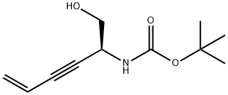 카르바민산,[1-(히드록시메틸)-4-펜텐-2-이닐]-,1,1-디메틸에틸에스테르, 구조식 이미지