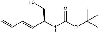 Carbamic acid, [1-(hydroxymethyl)-2,4-pentadienyl]-, 1,1-dimethylethyl ester, 구조식 이미지