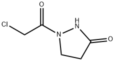3-Pyrazolidinone, 1-(chloroacetyl)- (9CI) Structure