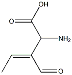 (S,Z)-2-아미노-3-포르밀-3-펜텐산 구조식 이미지