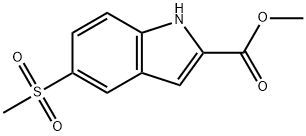 메틸5-(메틸술포닐)-1H-인돌-2-카르복실레이트 구조식 이미지