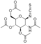 2-ACETAMIDO-3,4,6-TRI-O-ACETYL-2-DEOXY-BETA-D-GLUCOPYRANOSYL ISOTHIOCYANATE 구조식 이미지