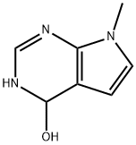 1H-Pyrrolo[2,3-d]pyrimidin-4-ol, 4,7-dihydro-7-methyl- (9CI) Structure