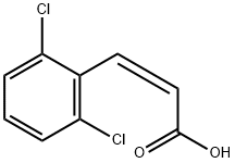 (Z)-3-(2,6-디클로로페닐)프로펜산 구조식 이미지