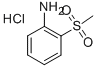 2-METHYLSULPHONYLANILINE HYDROCHLORIDE, 95 Structure