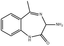 3-AMINO-5-METHYL-1,3-DIHYDRO-BENZO[E][1,4]DIAZEPIN-2-ONE 구조식 이미지