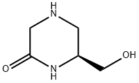 Piperazinone, 6-(hydroxymethyl)-, (6S)- (9CI) Structure