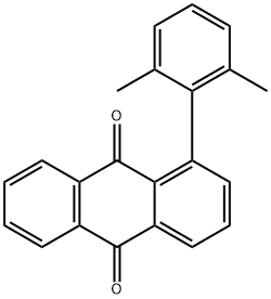 1-(2,6-디메틸페닐)-9,10-안트라퀴논 구조식 이미지