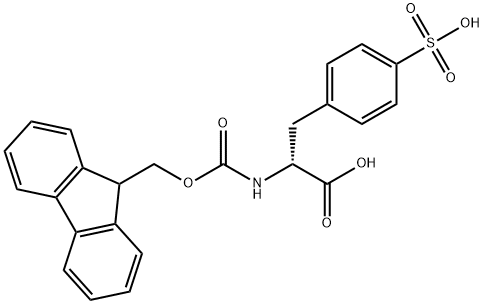 FMOC-D-PHE(4-CH2-SO3H) 구조식 이미지