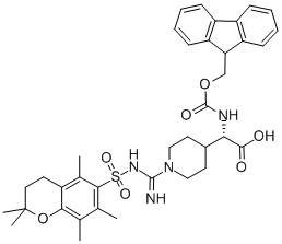 FMOC-(R, S)-GLY-4-PIP[N-AMIDINO(PMC)] 구조식 이미지