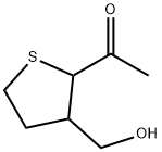 Ethanone, 1-[tetrahydro-3-(hydroxymethyl)-2-thienyl]- (9CI) Structure