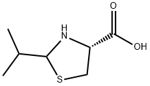 4-Thiazolidinecarboxylicacid,2-(1-methylethyl)-,(4R)-(9CI) 구조식 이미지