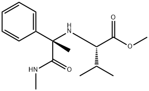 L-발린,N-[(1S)-1-메틸-2-(메틸아미노)-2-옥소-1-페닐에틸]-,메틸에스테르(9CI) 구조식 이미지