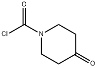1-Piperidinecarbonyl chloride, 4-oxo- (9CI) Structure