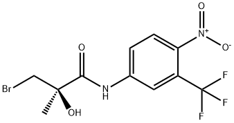 (2R)-3-Bromo-2-hydroxy-2-methyl-N-[4-nitro-3-(trifluoromethyl)phenyl]propanamide Structure