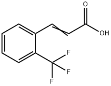 2-(Trifluoromethyl)cinnamic acid Structure