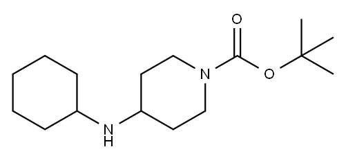 1-BOC-4-CYCLOHEXYLAMINO-PIPERIDINE Structure