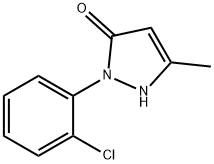 1-(3'-클로로페닐)-3-메틸-5-피라졸론 구조식 이미지