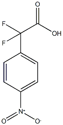 2,2-DIFLUORO-2-(4-NITROPHENYL)ACETIC ACID 구조식 이미지