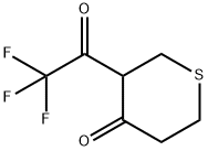 4H-티오피란-4-온,테트라히드로-3-(트리플루오로아세틸)-(8CI) 구조식 이미지