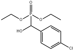 (α-Hydroxy-4-chlorobenzyl)phosphonic acid diethyl ester Structure