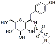tetramethylammonium [4-hydroxy-alpha-(1-thio-beta-D-glucopyranosyl)phenethylideneaminyl] sulphate Structure