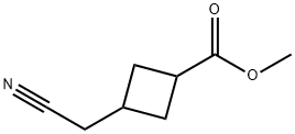 사이클로부탄카복실산,3-(시아노메틸)-,메틸에스테르(9CI) 구조식 이미지