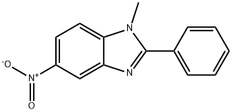 1-METHYL-5-NITRO-2-PHENYLBENZIMIDAZOLE Structure
