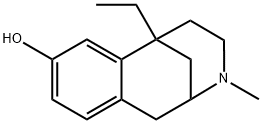 2,6-Methano-3-benzazocin-8-ol, 1,2,3,4,5,6-hexahydro-6-ethyl-3-methyl- , (+-)- Structure