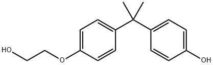 4-[1-[4-(2-Hydroxyethoxy)phenyl]-1-methylethyl]phenol 구조식 이미지