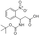 3-(N-BOC)AMINO-3-(2-NITRO-PHENYL)-PROPIONIC ACID Structure