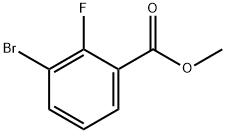 3-Bromo-2-fluorobenzoic acid methyl ester 구조식 이미지