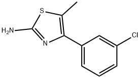 4-(3-Chloro-phenyl)-5- methyl-thiazol-2-ylamine Structure