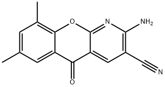 2-AMINO-7 9-DIMETHYL-5-OXO-5H(1)BENZO- 구조식 이미지