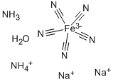 PENTACYANOAMINE FERROATE, AMMONIUM DISOD IUM SALT HYDRATE, 90 Structure