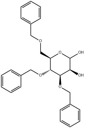 3-O,4-O,6-O-Tribenzyl-D-mannopyranose Structure