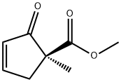 3-Cyclopentene-1-carboxylicacid,1-methyl-2-oxo-,methylester,(1S)-(9CI) Structure