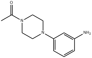 1-[4-(3-AMINOPHENYL)PIPERAZIN-1-YL]ETHANONE Structure