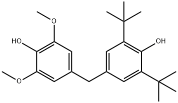 2,6-Bis-tert-butyl-2',6'-dimethoxy(4,4'-methylenebisphenol) Structure
