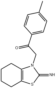 Ethanone, 1-(4-Methylphenyl)-2-(4,5,6,7-tetrahydro-2-iMino-3(2H)-benzothiazolyl)- Structure
