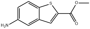 METHYL 5-AMINO-1-BENZOTHIOPHENE-2-CARBOXYLATE 구조식 이미지
