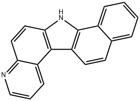 7H-Benzo[a]pyrido[3,2-g]carbazole 구조식 이미지