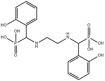 [ethane-1,2-diylbis[imino[(2-hydroxyphenyl)methylene]]]bisphosphonic acid  Structure