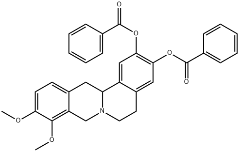 2,3-베르비네디올,9,10-디메톡시-,디벤조에이트(에스테르)(8CI) 구조식 이미지