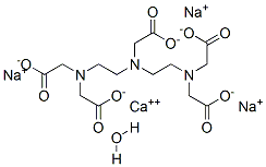 디에틸렌트리아민-펜타아세트산AC.CALC.트리소.염수화물 구조식 이미지