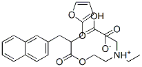 diethyl[2-[3-(2-furyl)-2-(2-naphthylmethyl)propionyloxy]ethyl]ammonium hydrogen oxalate  구조식 이미지