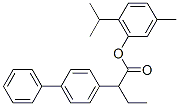 알파-에틸-4-비페닐아세트산,티밀에스테르 구조식 이미지