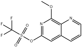 8-메톡시-1,7-나프티리딘-6-일트리플루오로메탄설포네이트 구조식 이미지